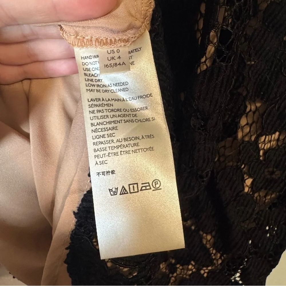 Free People Black Lace Chic Mini Dress - Picture 10 of 13